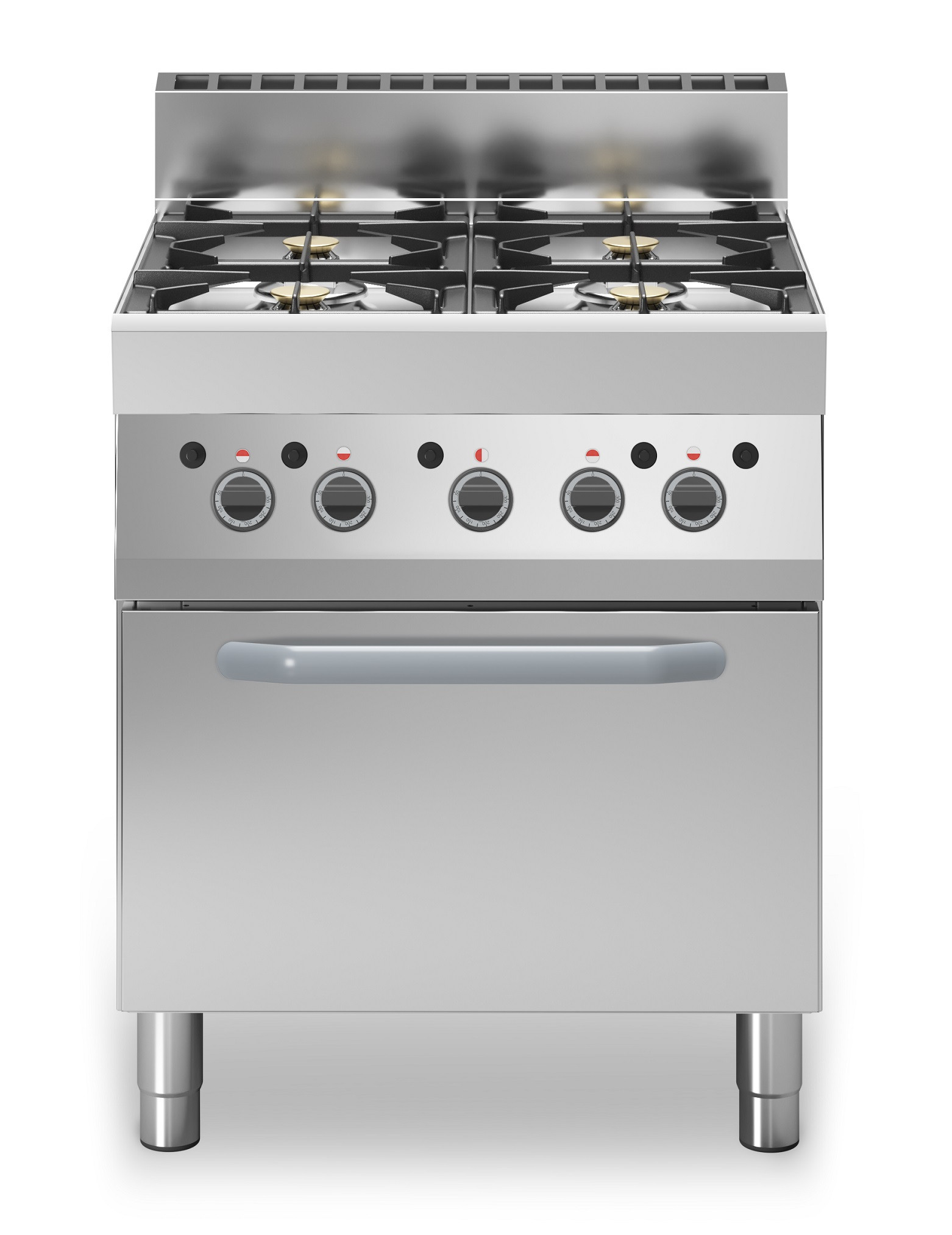 Gas Range 4 Burners MDLR Model F6570CFGB Gas Oven With Steel Door