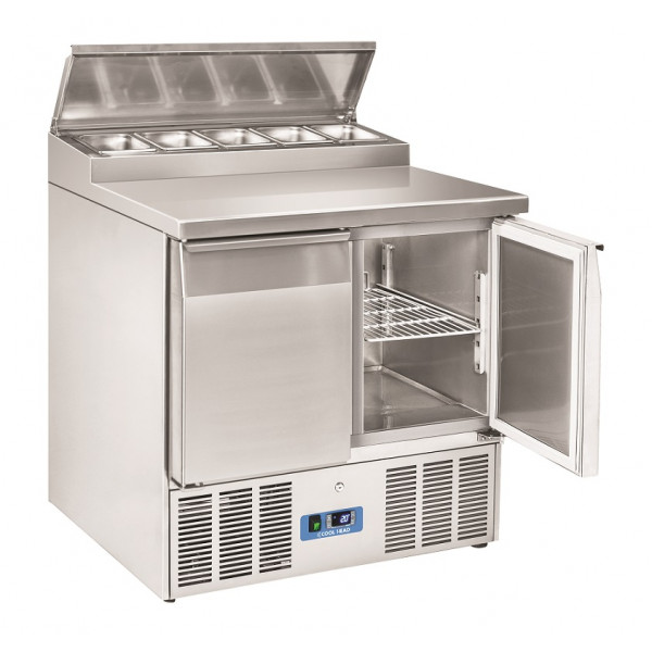 Saladette Refrigerata GN1 1 Con Top Sandwich In Acciaio Inox Modello