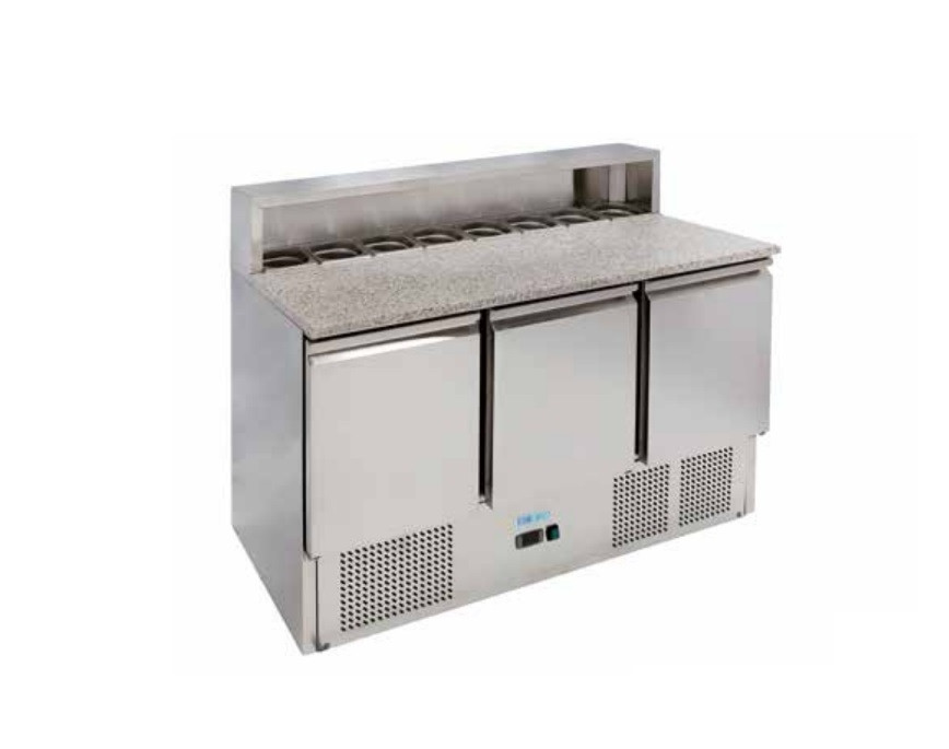 Saladette Refrigerata Statica In Acciaio Inox Aisi Modello G Ps