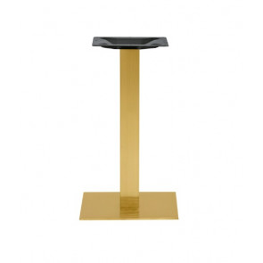 Indoor base TESR Satin stainless steel frame, gold effect, adjustable feet Model 1838-SH1