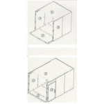 Modular cold room Model JS/SP/10/120X140X210 Panel thickness 10 cm Without floor Without engine