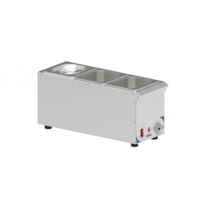 Bain-marie for sauces CLN 3 containers GN 1/6 Model CBMS316V