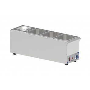 Bain-marie for sauces CLN 4 containers GN 1/6 Model CBMS416V