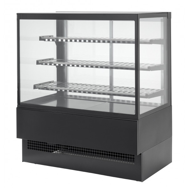 Hot vertical display for bakery and gastronomy Model EVOK150HOT Front glass opening