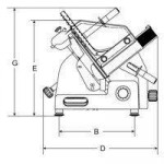 Gravity slicer Model PALLADIO 330