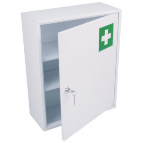 Pharmacy cabinet 1 door MDL coated steel epoxy powderModel METAL PHARMA UNO 107001