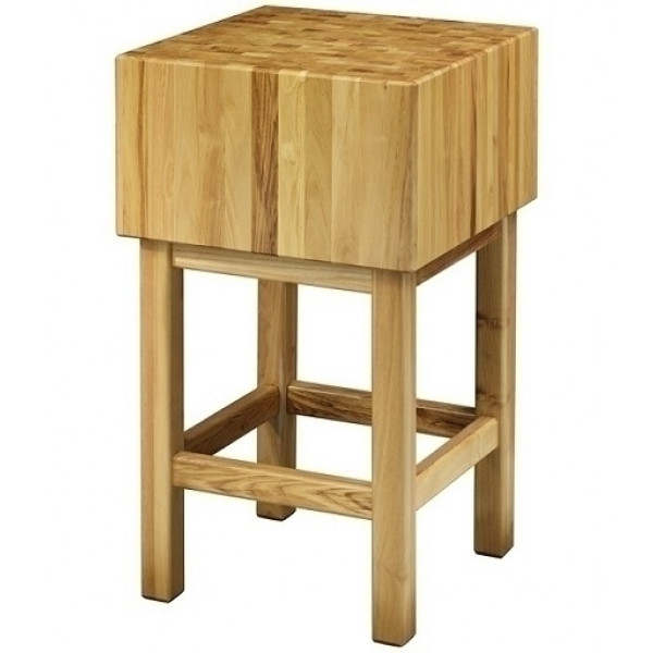 Acacia wood chopping block and stool Model CCL2555 Thickness 25 cm