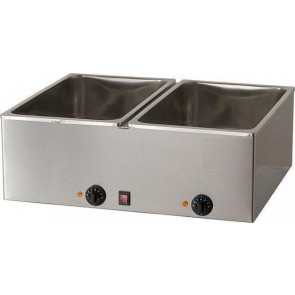 Electric bain-marie Model BM221 for GN 1/1 Power 1000 + 1000 W