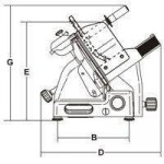 Automatic gravity slicer Model PALLADIO 330 AUT. TOP