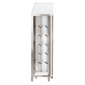 Boots locker made of stainless steel 304 IXP n.2 hinged doors Model 69604