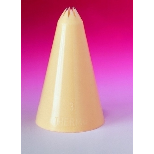 Polypropylene nozzles for decoration H 6 cm size 5 Diameter mm 5  Pack of 6 pieces Model 508-053