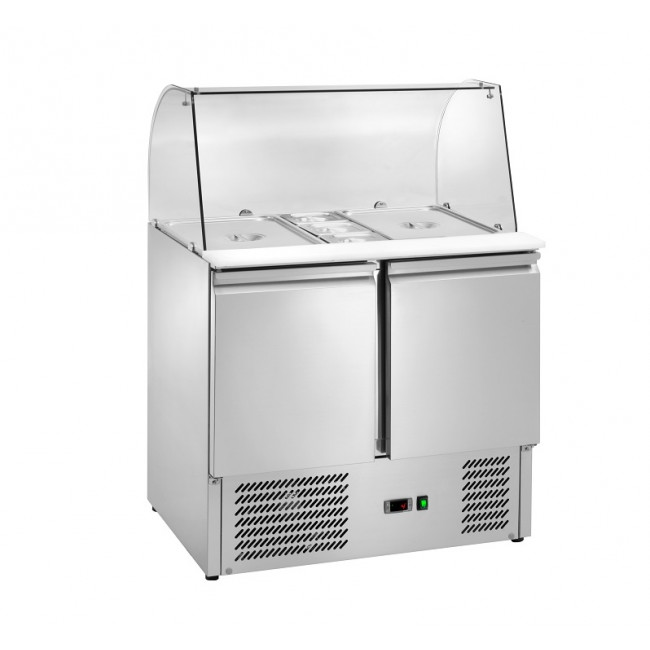 Refrigerated saladette Model AK940G - 2 GN1/1 + 3 GN 1/6 2 Self-closing ...