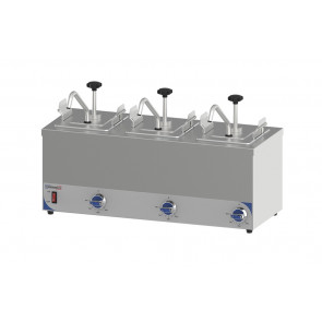 Triple heated pump dispenser CLN Model CPSC3
