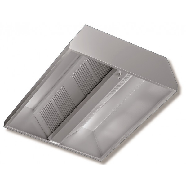 Central hood Stainless Steel Aisi 430 satin scotch-brite RP Model DSC1338