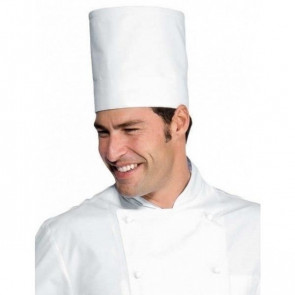 Chef hat Elite IC 65% Polyester 35% Cotton White Model 075000E