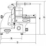 Slicer for meat Model MANTEGNA 350 VCS Cutting thickness mm 29