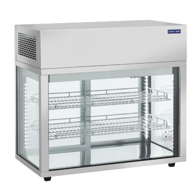 Vetrine espositive refrigerate da banco, linea vetrine espositive tn - bt -  calde - da banco e da terra Vetrina espositiva da banco refrigerata h 97  vetro dritta apertura posteriore 0+12° rc 969