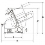 Affettatrice a gravità Modello MIRRA 300 Y09