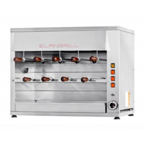 Girarrosto \ Churrasco elettrico ENG Modello ChurrascoCM9E N.9 spade in acciaio inox