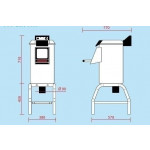 Pelapatate  con cavalletto Modello PPF10M capacità carico 10KG Produzione oraria kg/h 120