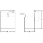 Friggitrice Elettrica Da banco Modello ELDORADO 8X2R con rubinetto