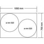 Forno Pizza Modello VESUVIO 105x70 Elettrico Digitale Digitale