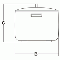 Cuociriso Panasonic SR-GA721FLXB - Capacità Lt 7,2 - N° Porzioni 40