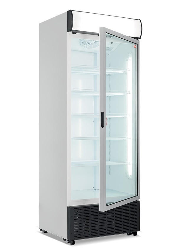 Frigo vetrina ventilato per bevande 1 porta - capacità 570 Lt