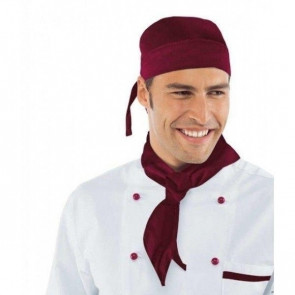 Bandana multifunzione con colore bordeaux a tinta unita