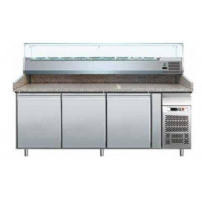 Tavolo refrigerato/Banco Pizza ventilato Modello PZ3600TN38 Tre porte