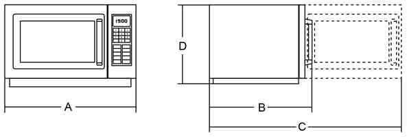 Forno a Microonde Minneapolis ENTRY LEVEL Modello NE1025 Camera smaltata  Timer fino a 6 min con