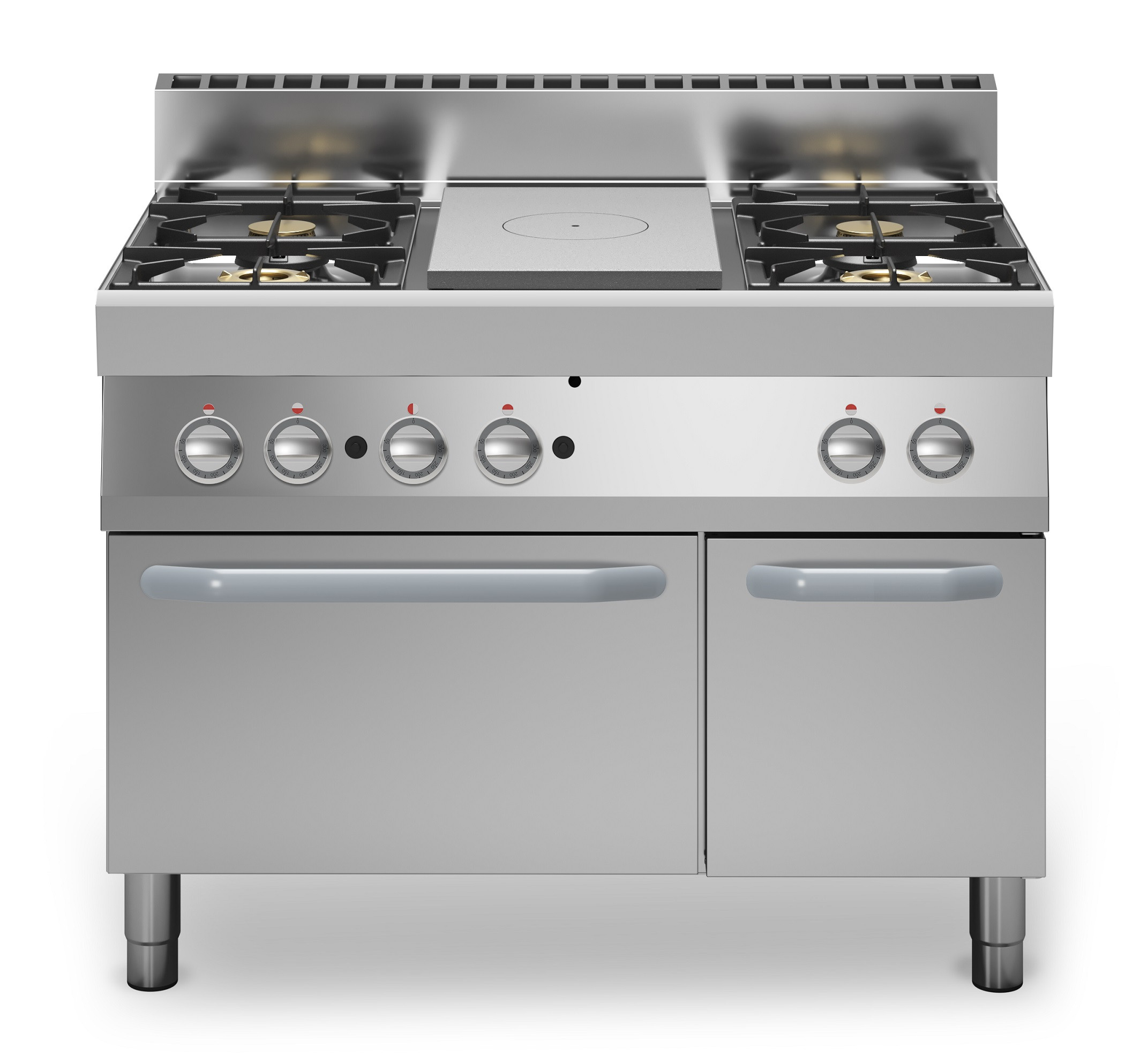 Cucina a gas 6 Fuochi CI Modello RisCu061 con Forno maxi a gas statico cm L