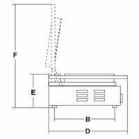 Piastra elettrica Modello PDML doppia Con piano cottura Liscio Liscio  Potenza Watt 3000