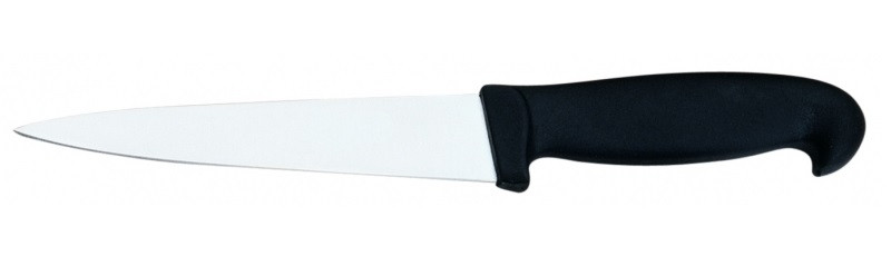 Coltello per scannare Lama in acciaio inossidabile temperato AISI 420  Manico in gomma antiscivolo Lavabile in lavastoviglie Modello CLB12