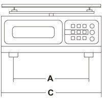 Bilancia Modello MINNEAPOLIS 40 / 5-10 Inox Campo di pesata 40 KG