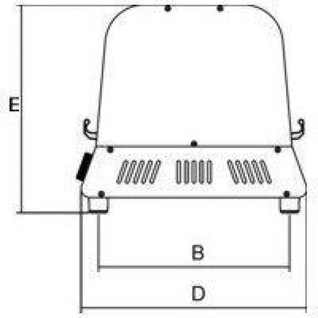 Vetrina espositore da appoggio piano riscaldato, sovrastruttura in vetro  con 2 lampade riscaldanti - cm 80x60x70h