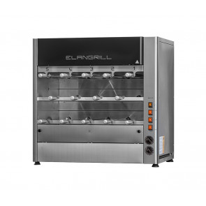 Girarrosto \ Churrasco elettrico ENG Modello ChurrascoCM14E N.14 spade in acciaio inox