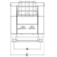 Tostapane elettrico Roller Toast - Professionale • Produzione 350 fette/h.