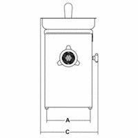 Tritacarne elettrico Modello TS32ECO Bocca: Ø 98 mm Produzione oraria: 400  kg