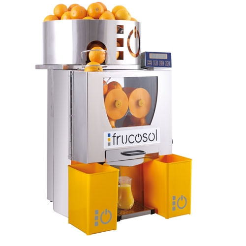 Spremiagrumi automatico professionale in acciaio inox Frucosol con  contatore digitale delle arance Modello F50C Produzione 20