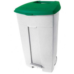 Contenitore mobile a pedale in plastica CONTIPLAST KIT 3 PEZZI 120L MDL Colore VERDE Modello 102038