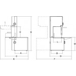 Segaossa da banco Modello SO1650 INOX Lunghezza nastro mm 1650 Motore Hp 1 - r.p.m. 900 Ø Puleggia mm 210