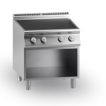 Cucina elettrica in vetroceramica MDLR 4 zone di cottura Vano aperto Modello CL7080PVE